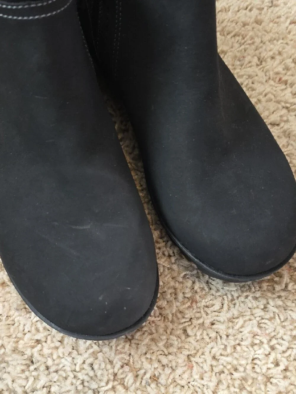 JSport Classic Black Side-Zip Ankle Booties Size 9